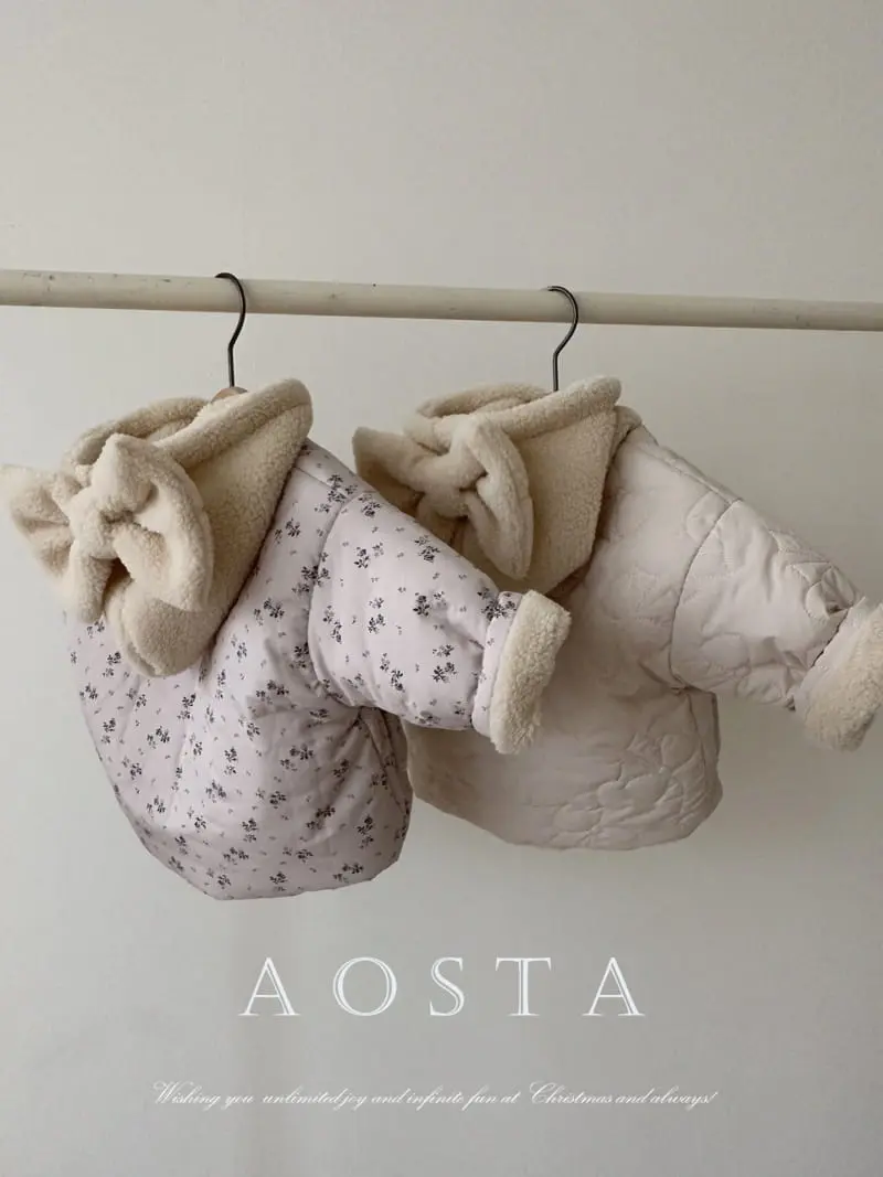 Aosta - Korean Children Fashion - #magicofchildhood - Ribbon Shu Padding Jacket - 11