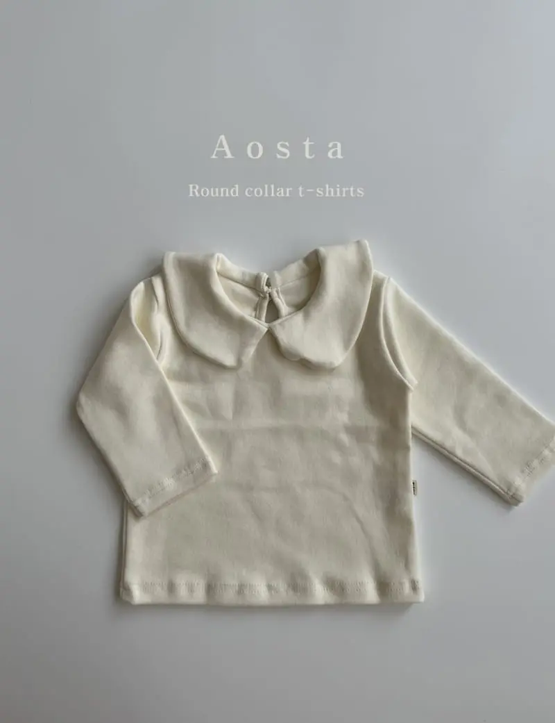 Aosta - Korean Children Fashion - #magicofchildhood - Circle Collar Tee - 3