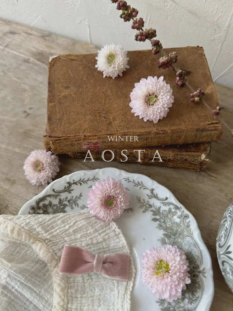 Aosta - Korean Children Fashion - #minifashionista - Velvet Ribbon Hairpin - 9