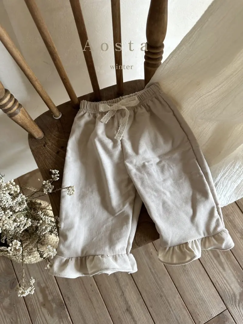 Aosta - Korean Children Fashion - #prettylittlegirls - Olivia Frill Pants - 4