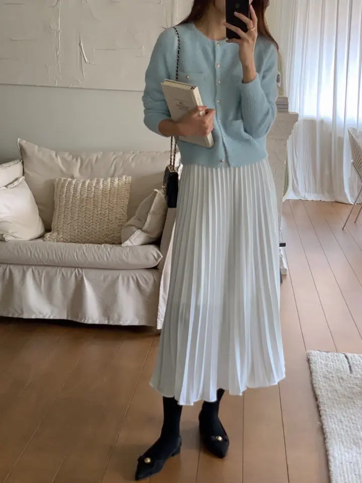 Atthismoment - Korean Women Fashion - #momslook - Cube Cardigan - 6