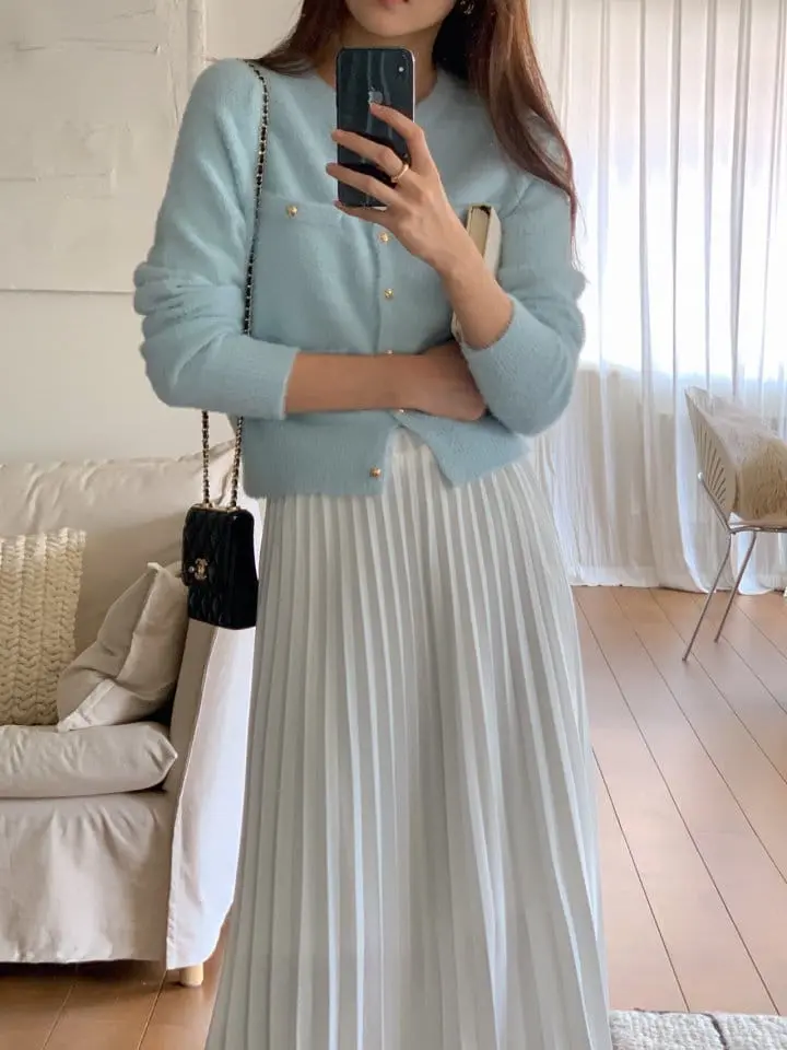 Atthismoment - Korean Women Fashion - #thelittlethings - Cube Cardigan