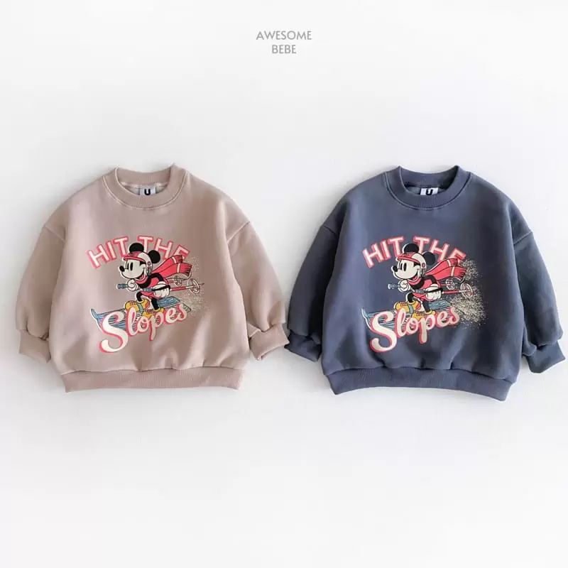 Awesome Bebe - Korean Children Fashion - #Kfashion4kids - D Skii M Fleece Sweatshirt