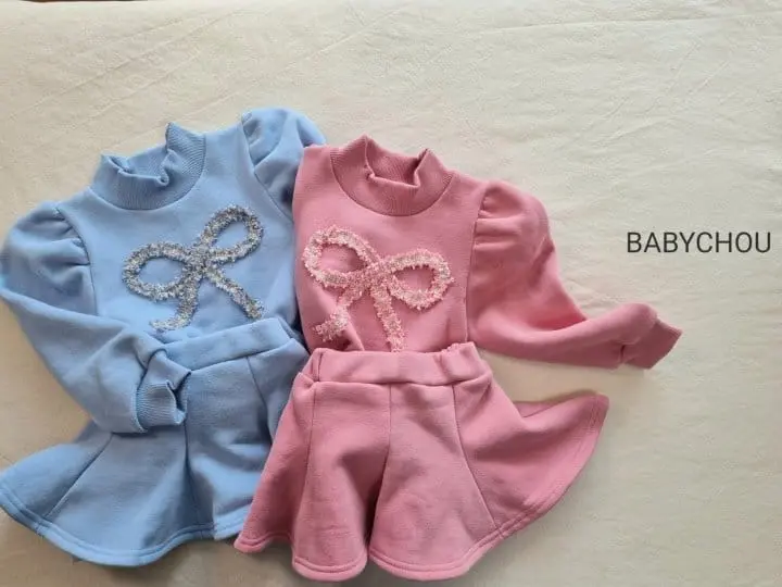 Babychou - Korean Children Fashion - #childofig - Rolly Top Bottom Set