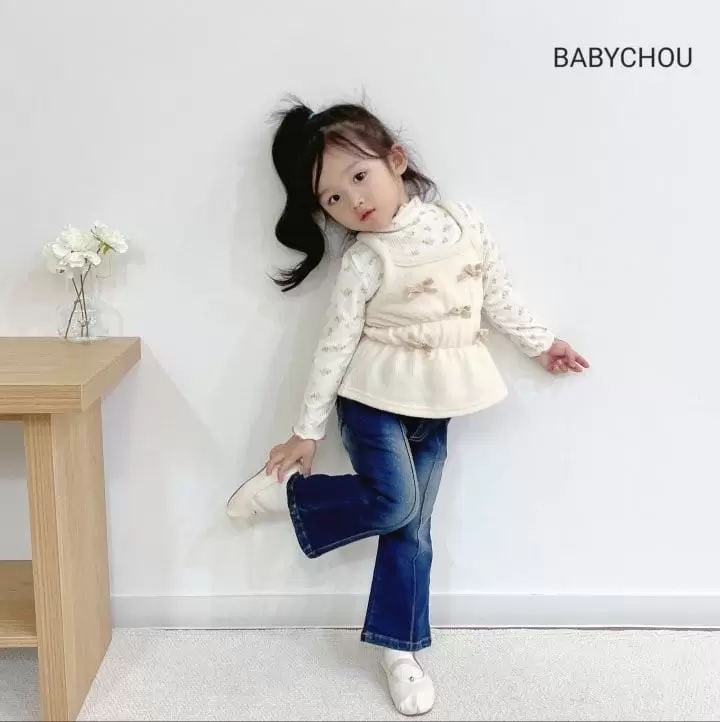 Babychou - Korean Children Fashion - #discoveringself - Rose Turtleneck - 2