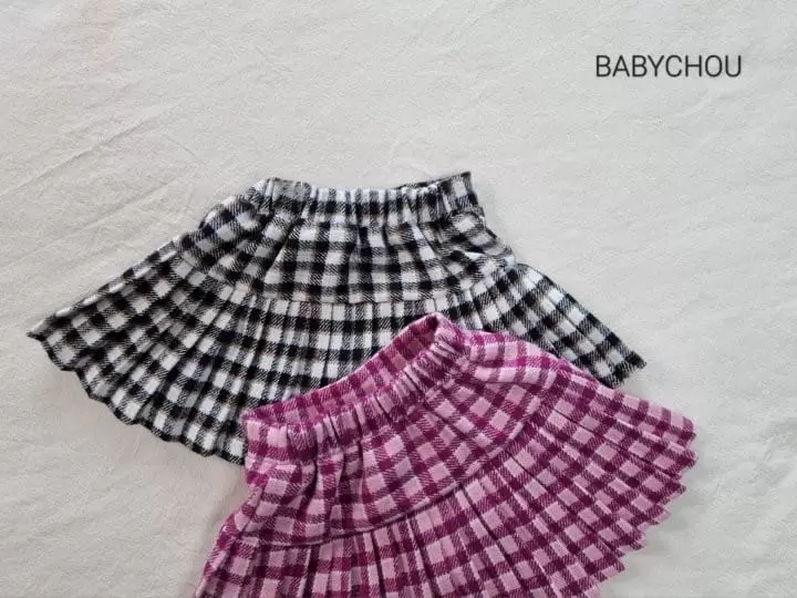 Babychou - Korean Children Fashion - #kidzfashiontrend - Shy Pleats Skirt - 3