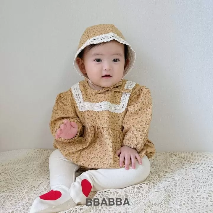Bbabba - Korean Baby Fashion - #babyoutfit - Evlyn Lace Bodysuit with Bonnet - 10