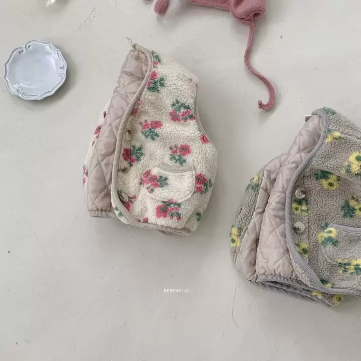 Bebe Holic - Korean Baby Fashion - #smilingbaby - Flower Vest - 4