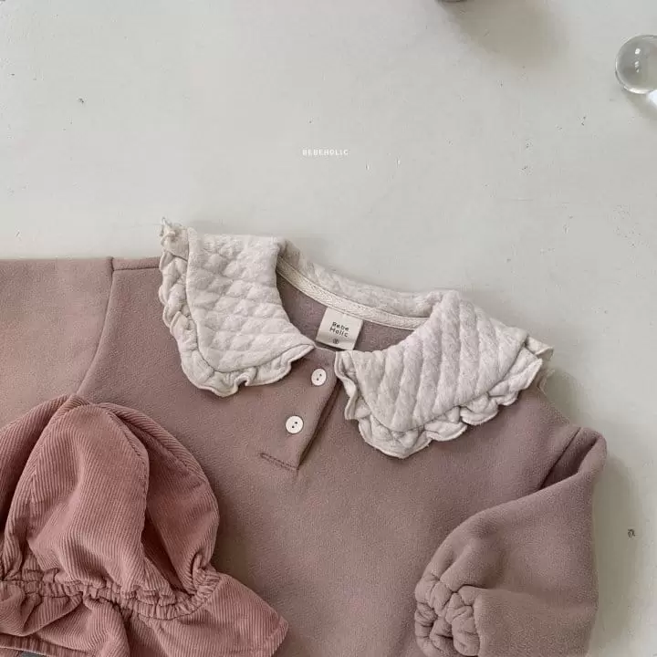 Bebe Holic - Korean Baby Fashion - #babyclothing - Quilting Collar Bodysuit - 9