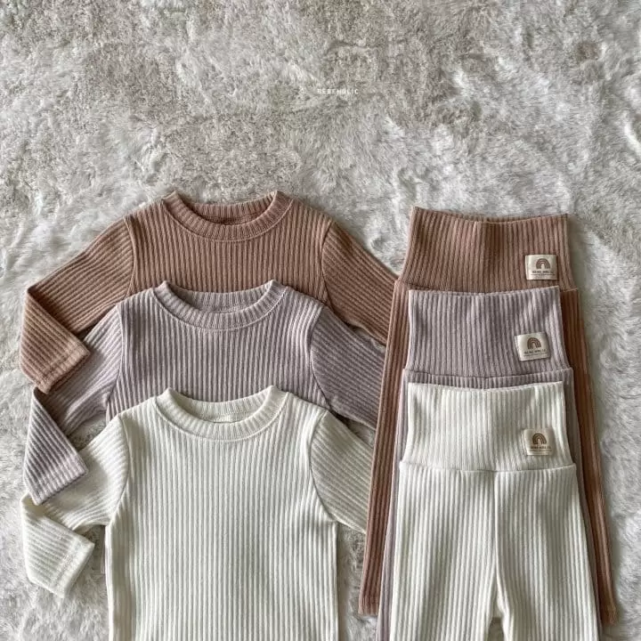 Bebe Holic - Korean Baby Fashion - #babyfashion - Triangle Stomach Set