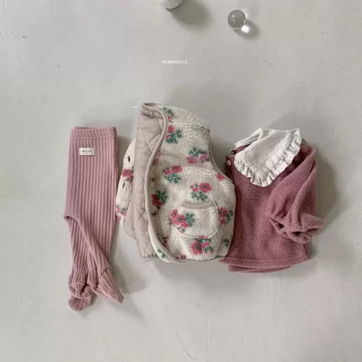 Bebe Holic - Korean Baby Fashion - #babyfashion - Flower Vest - 7