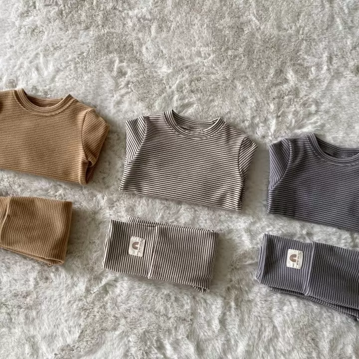 Bebe Holic - Korean Baby Fashion - #babyfever - Lemon Stomach Set - 3