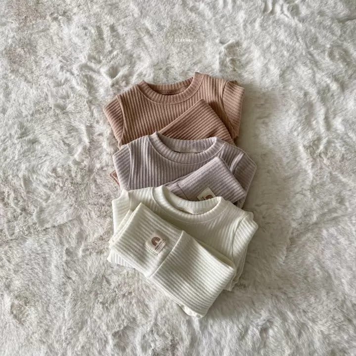 Bebe Holic - Korean Baby Fashion - #babyfever - Triangle Stomach Set - 2