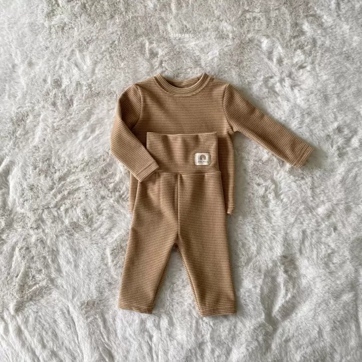 Bebe Holic - Korean Baby Fashion - #babyfever - Lemon Stomach Set - 4