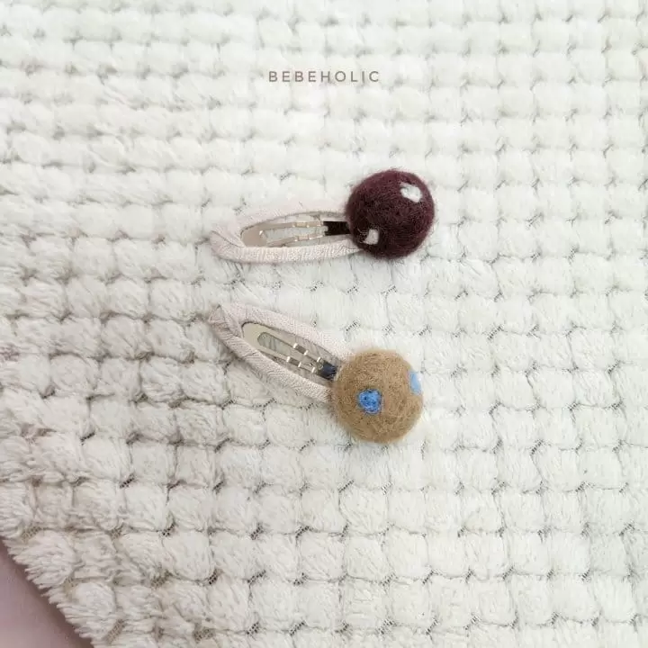 Bebe Holic - Korean Baby Fashion - #babylifestyle - Dot Bell Hairpin Set - 3