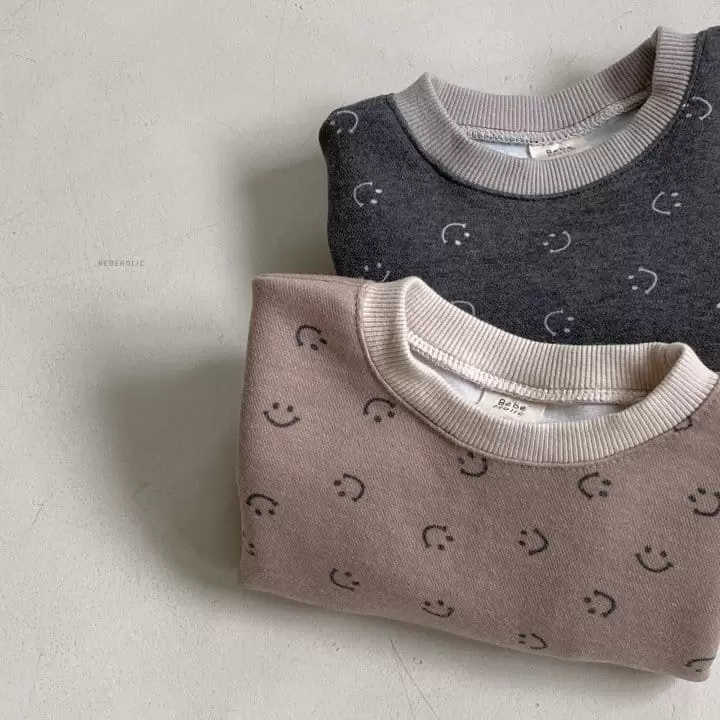 Bebe Holic - Korean Baby Fashion - #babyoninstagram - Smile Piping Tee - 11