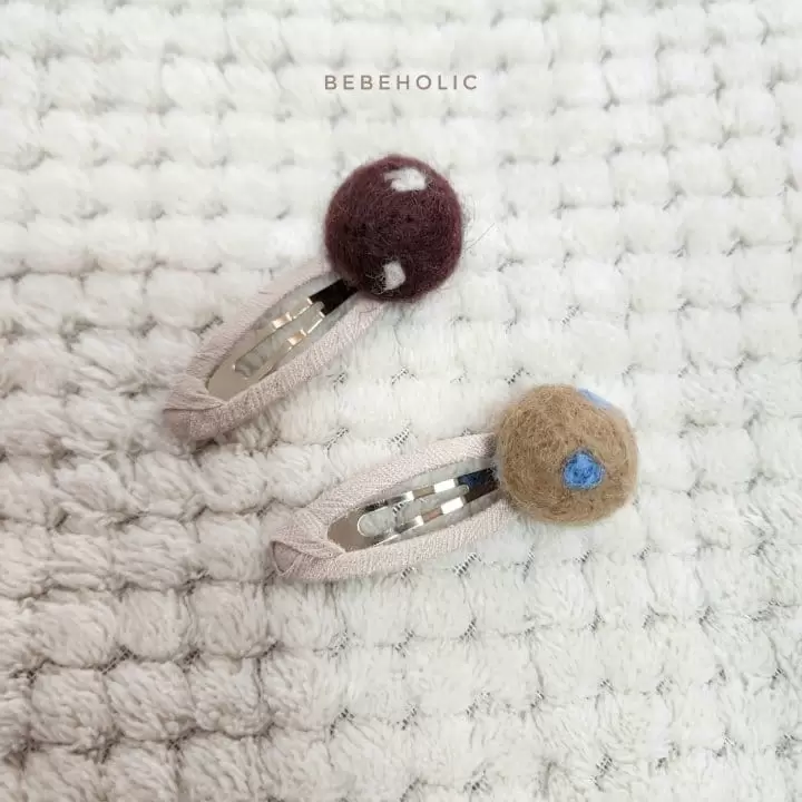 Bebe Holic - Korean Baby Fashion - #babyootd - Dot Bell Hairpin Set - 5