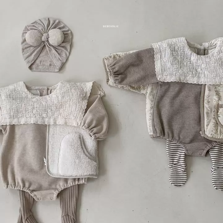 Bebe Holic - Korean Baby Fashion - #babyootd - Square Bodysuit - 2