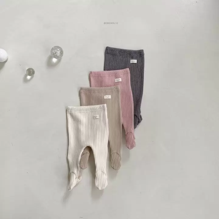 Bebe Holic - Korean Baby Fashion - #babyoutfit - Collar Foot Leggings - 9