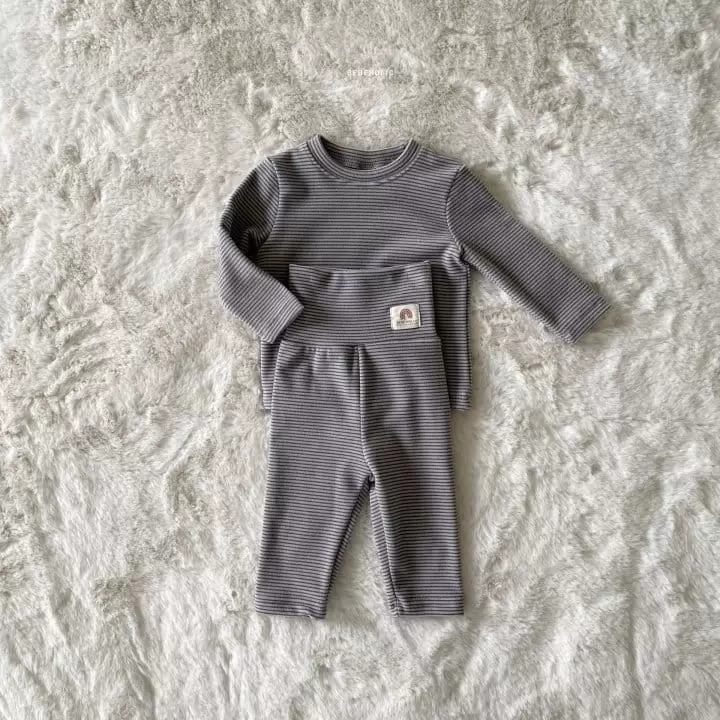 Bebe Holic - Korean Baby Fashion - #babyoutfit - Lemon Stomach Set - 8