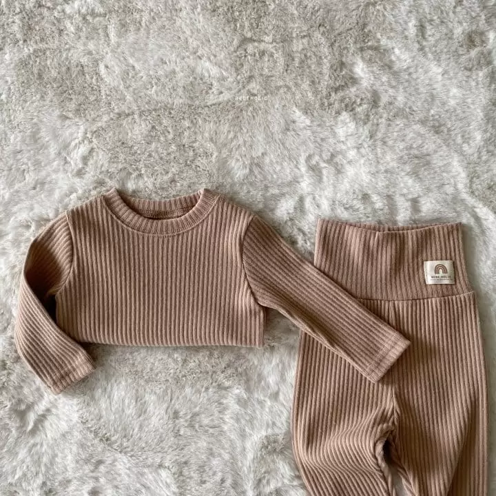 Bebe Holic - Korean Baby Fashion - #babyoutfit - Triangle Stomach Set - 7