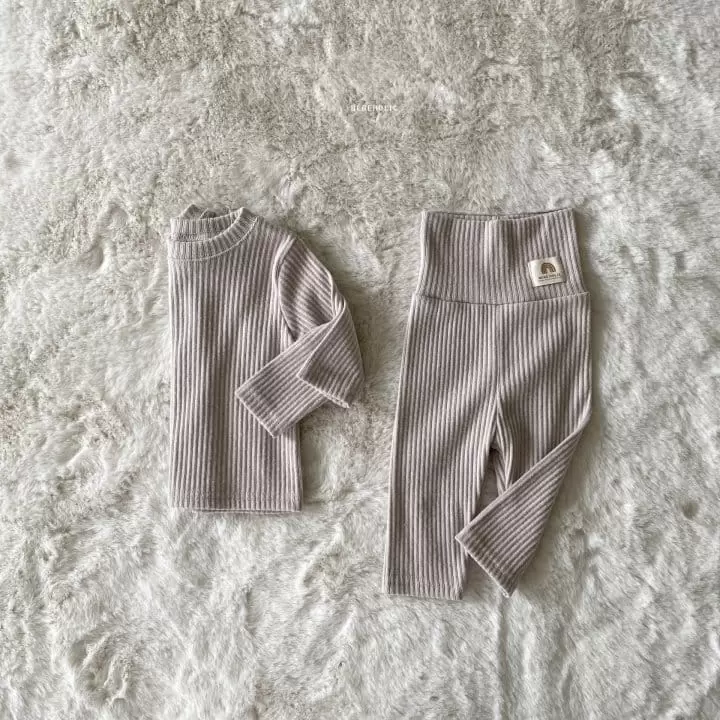 Bebe Holic - Korean Baby Fashion - #babyoutfit - Triangle Stomach Set - 8