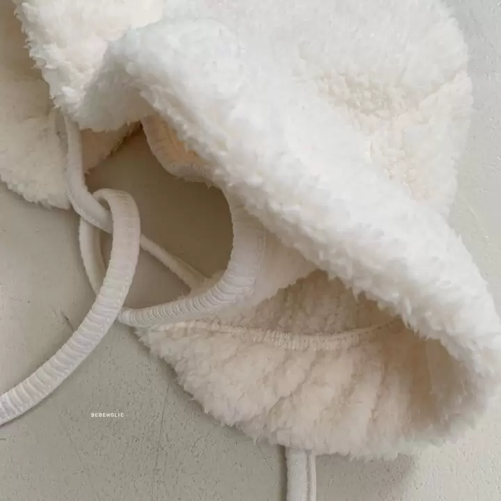 Bebe Holic - Korean Baby Fashion - #babywear - Fleece Frill Bonnet - 5