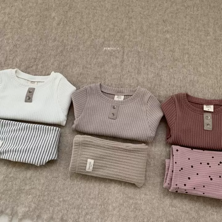 Bebe Holic - Korean Baby Fashion - #onlinebabyboutique - Button Tee - 4