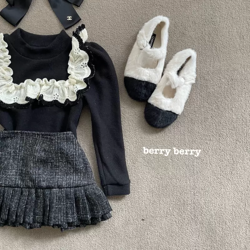 Berry Berry - Korean Children Fashion - #childofig - Jinjan Check Skirt - 3