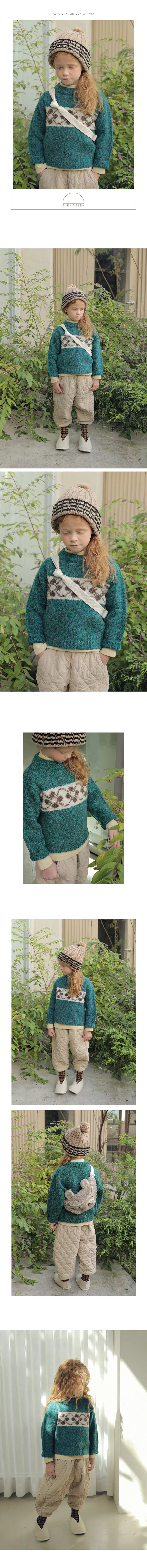Bien A Bien - Korean Children Fashion - #discoveringself - Legens Knit Jacquard Pullover
