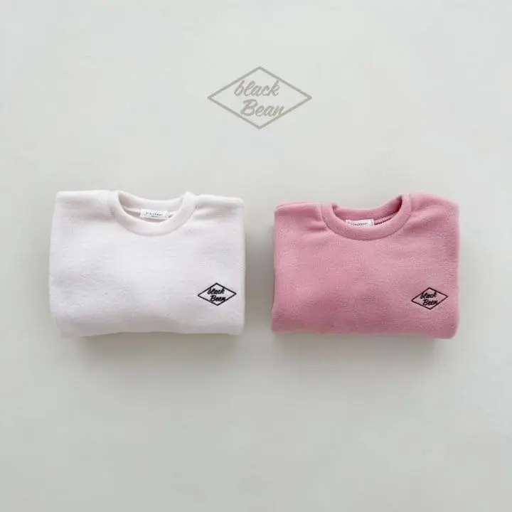 Black Bean - Korean Children Fashion - #fashionkids - Bin Embroidery Tee