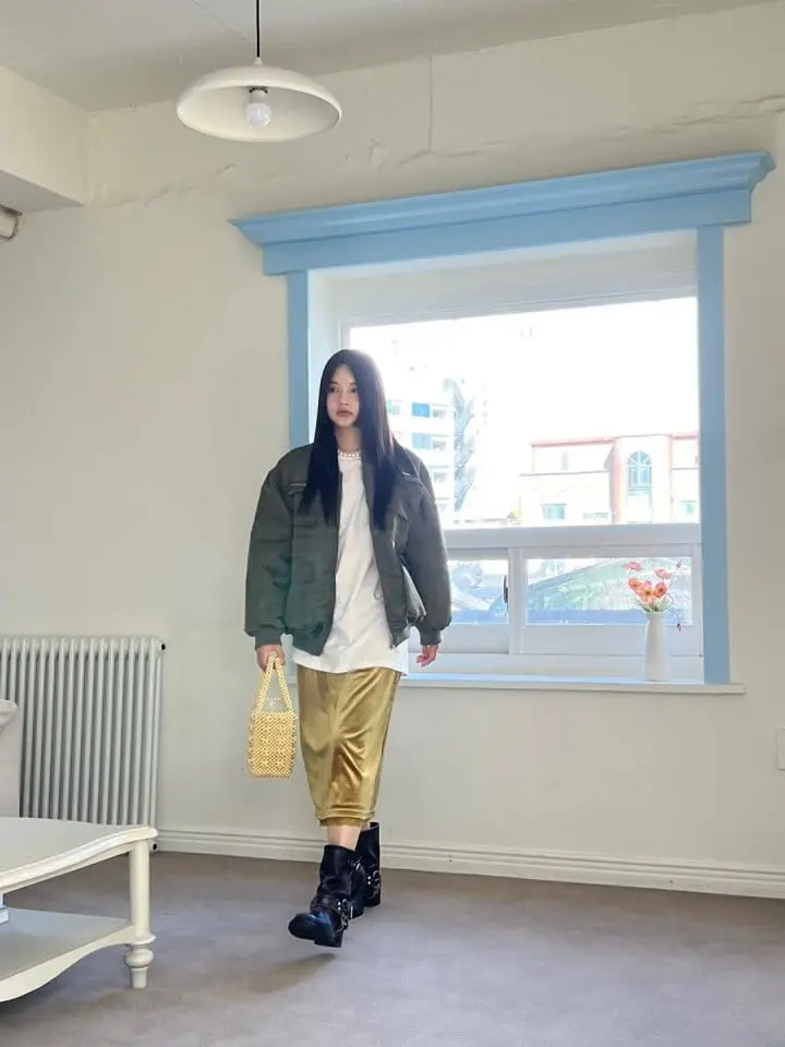 Bricklane - Korean Women Fashion - #momslook - Pocket Airplane Jumper - 5
