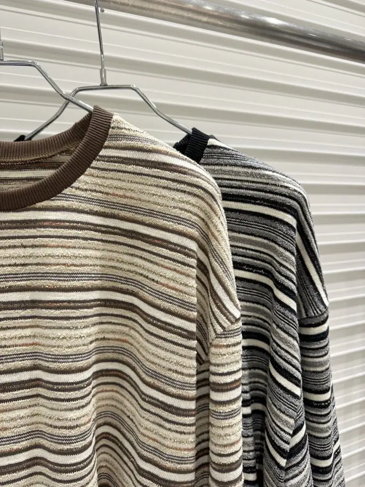 Bricklane - Korean Women Fashion - #momslook - Multi Knit Tee - 2