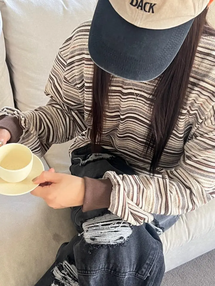 Bricklane - Korean Women Fashion - #momslook - Multi Knit Tee - 8