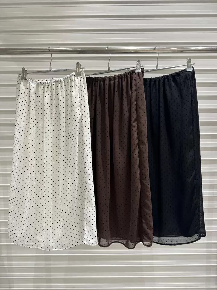 Bricklane - Korean Women Fashion - #romanticstyle - Dot Skirt
