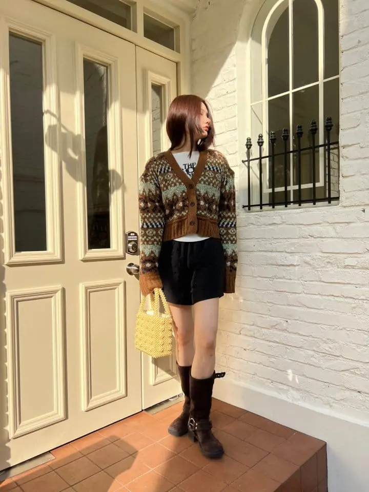 Bricklane - Korean Women Fashion - #thatsdarling - Miu Jacquard Cardigan - 3