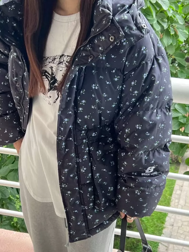 Bricklane - Korean Women Fashion - #womensfashion - Flower Boxy Jacket - 7