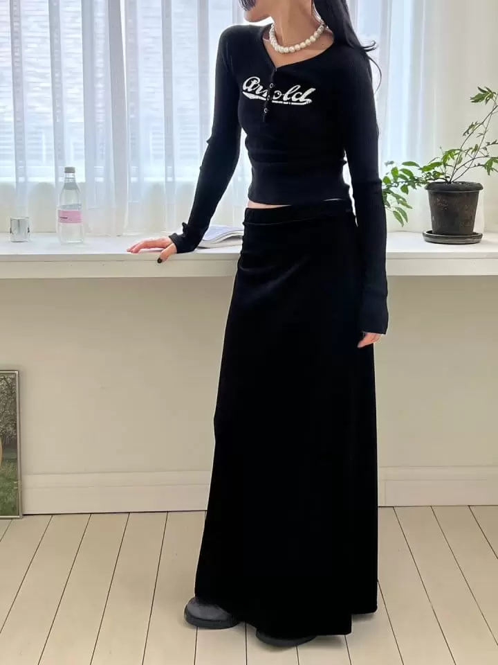 Bricklane - Korean Women Fashion - #womensfashion - Velvet Skirt - 6
