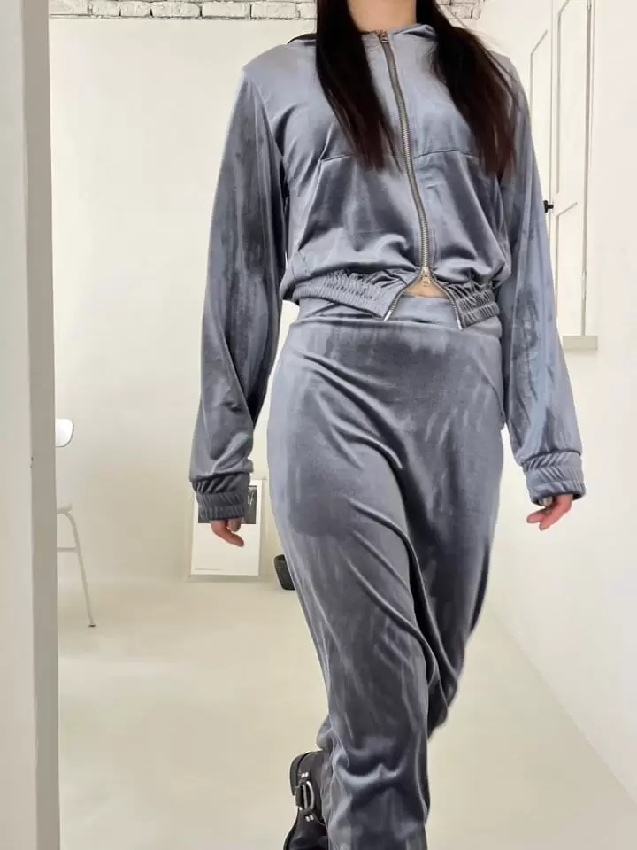 Bricklane - Korean Women Fashion - #womensfashion - Velvet Hoody Tee - 11