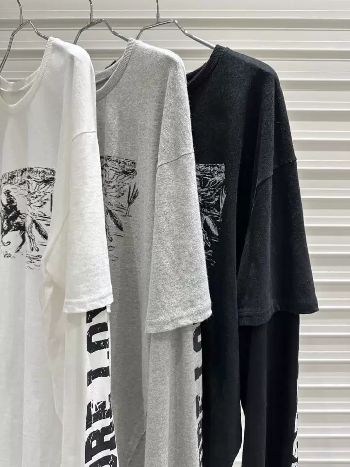 Bricklane - Korean Women Fashion - #womensfashion - Arm Paint Tee