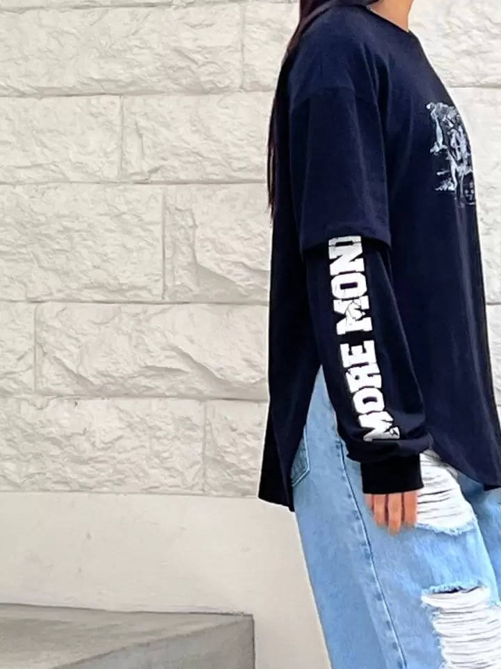 Bricklane - Korean Women Fashion - #womensfashion - Arm Paint Tee - 7