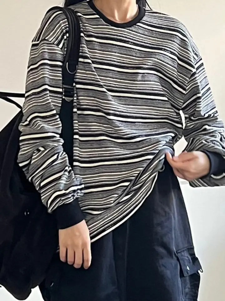 Bricklane - Korean Women Fashion - #womensfashion - Multi Knit Tee - 11