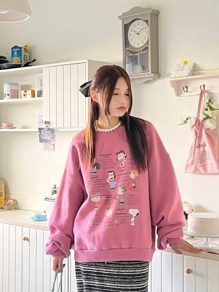 Bricklane - Korean Women Fashion - #womensfashion - Crack Snoo Sweatshirt - 5
