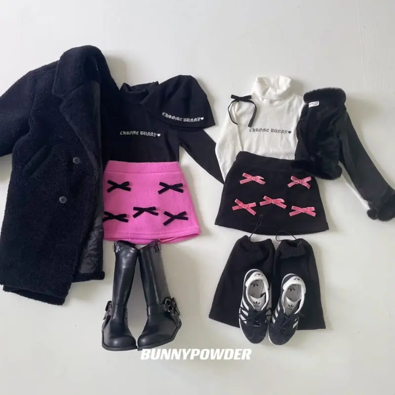 Bunny Powder - Korean Children Fashion - #Kfashion4kids - Crom Turtleneck Tee with Mom - 5