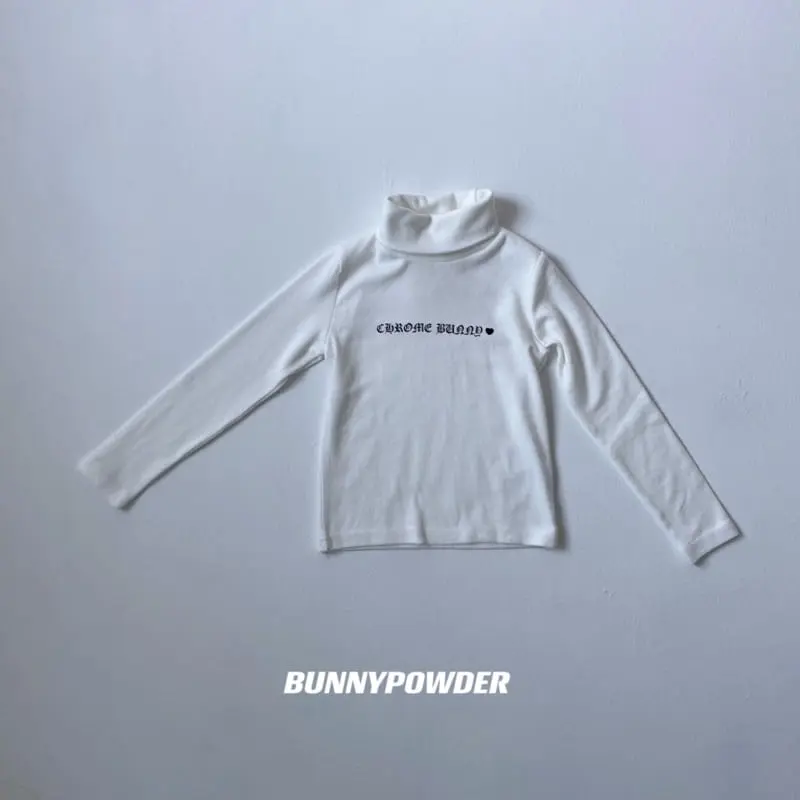 Bunny Powder - Korean Children Fashion - #kidsshorts - Crom Turtleneck Tee with Mom - 2