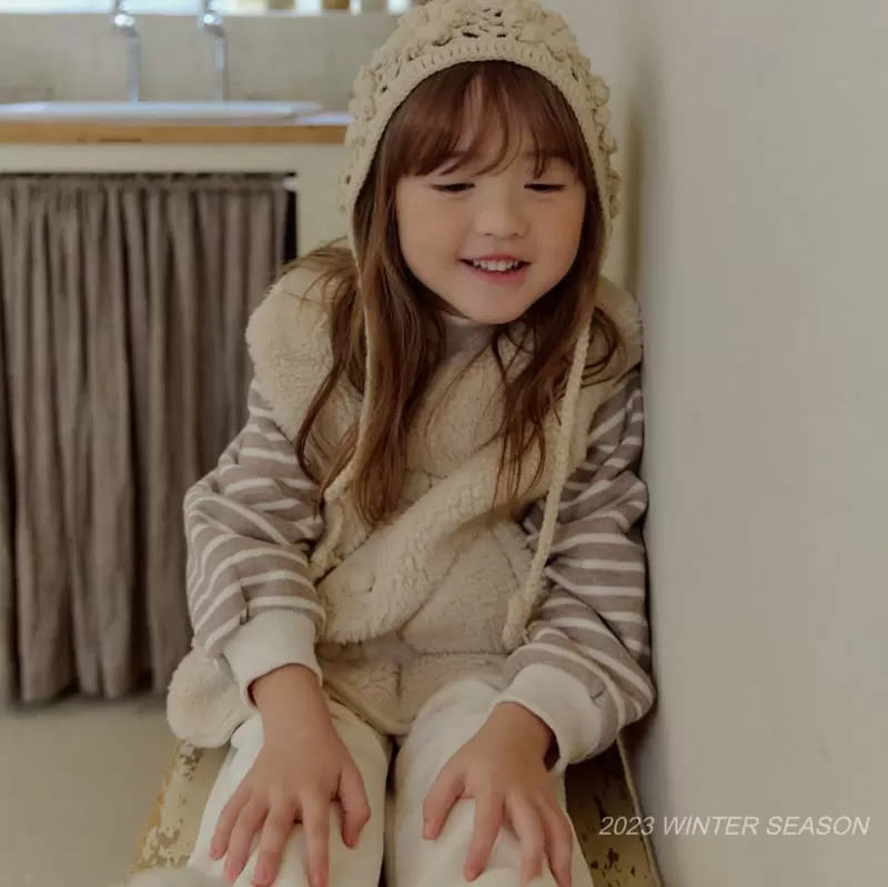 Bymimi - Korean Children Fashion - #childofig - Flower Knit Bonnet - 5