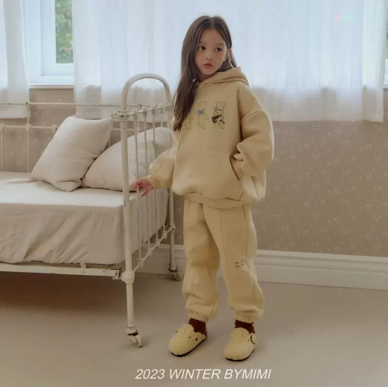 Bymimi - Korean Children Fashion - #kidzfashiontrend - Bear Three Hoody Tee - 3