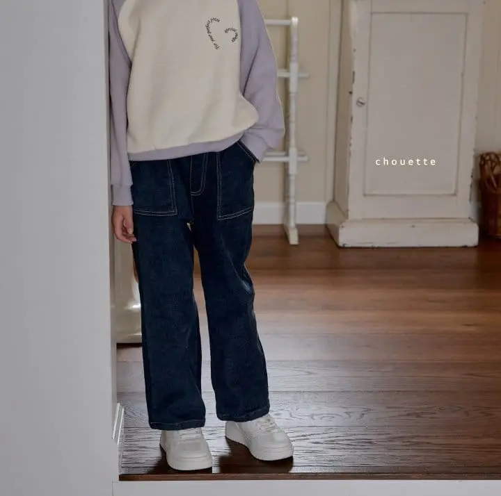 Chouette - Korean Children Fashion - #kidzfashiontrend - Stitch Pocket Pants - 6