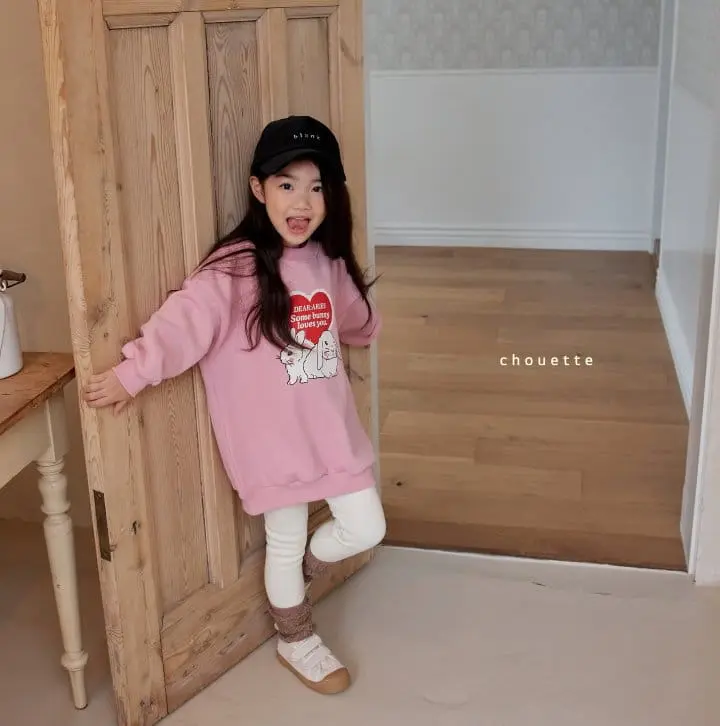 Chouette - Korean Children Fashion - #kidzfashiontrend - Rabbit Heart Sweatshirt - 3