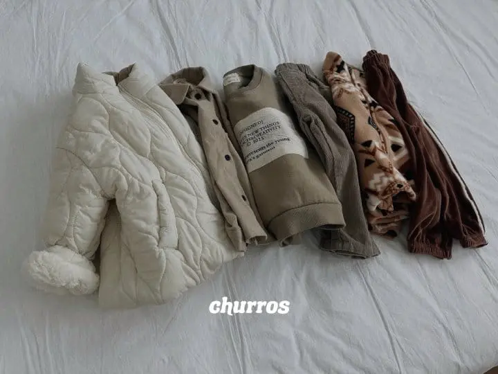 Churros - Korean Children Fashion - #Kfashion4kids - Neutral Quilting Jumper - 2
